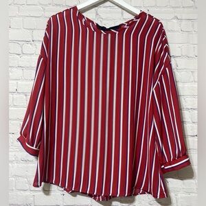 Como vintage stripes blouse